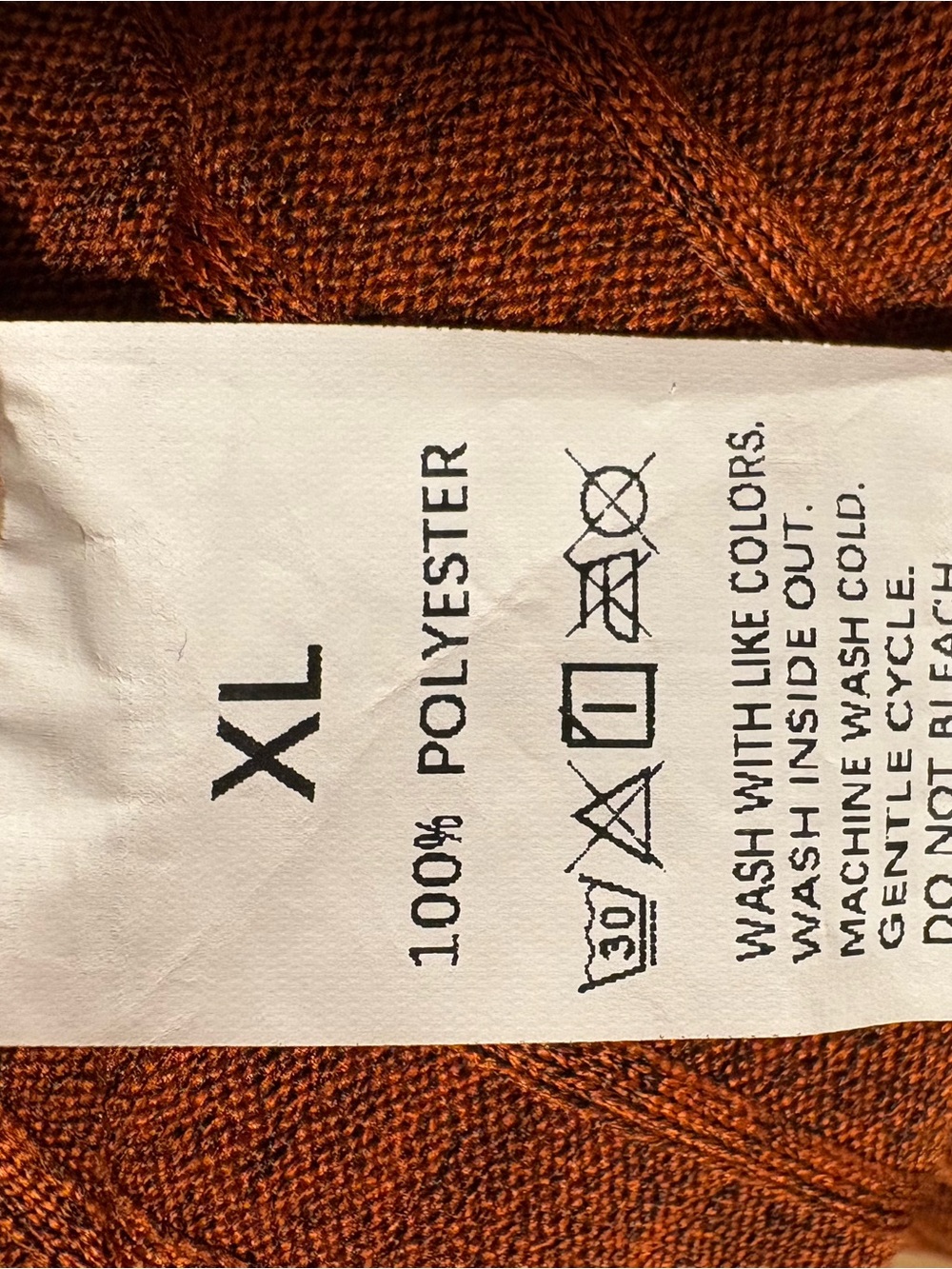 Hooded Button-Front Cardigan in Rust - Picture 7 of 7